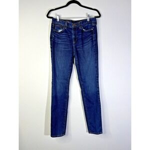 J. Crew Women's Midrise Toothpick Jeans Skinny Dark Wash Size 29R (30x30)